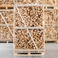 Palette kammergetrocknetes gespalten Buche Brennholz 33cm