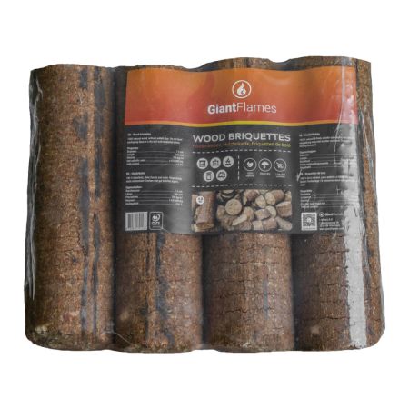 Giant Flames Holzbriketts 190 Packungen x 4,8 kg (912kg)